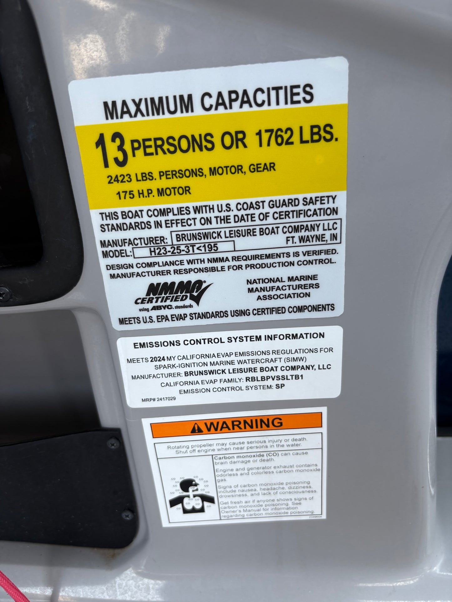 2024 Harris HCX23 Tritoon