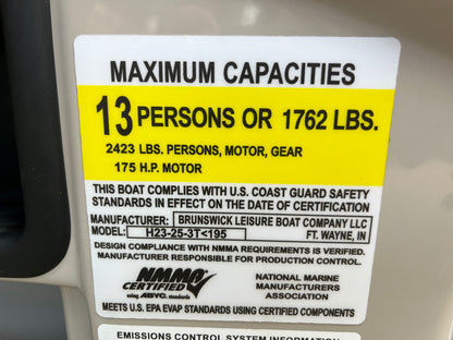 2024 Harris HCX23 Tritoon