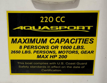 2024 Aquasport 22 Center Console