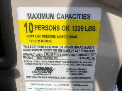 2025 Harris Breeze 230 Pontoon